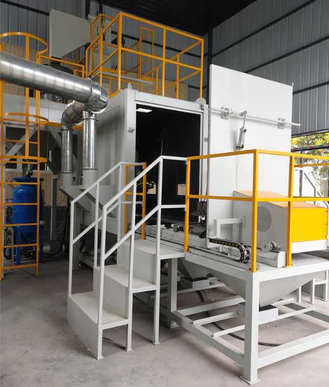 长宁全自动喷砂机 实现无人化高效生产