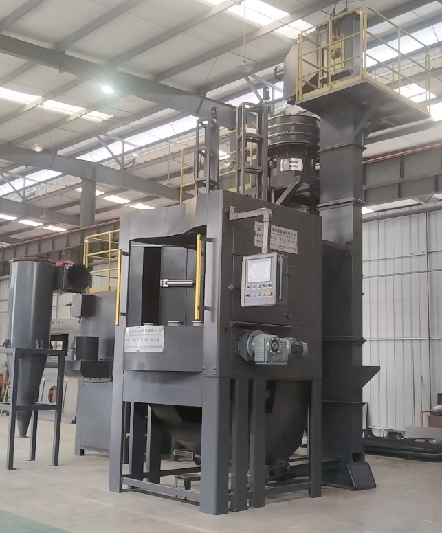 长宁转盘式喷砂机 提升圆形工件处理效率