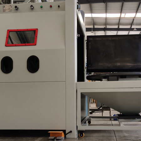 长宁无尘喷砂机半自动模具喷砂机